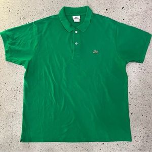 LACOSTE Pique polo Mens US L / FR 6 Green